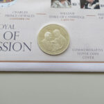 2013 Coin First Day Covers - The Royal Line of Succession Silver Proof $5 Dollars Coin PNC Cover - UK FDC - Obverse