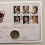 2013 Coin First Day Covers - The Royal Line of Succession Silver Proof $5 Dollars Coin PNC Cover - UK FDC - Right