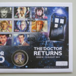 2014 Coin First Day Covers - BBC Doctor Who The Doctor Returns Medal PNC Cover- UK FDC - Right