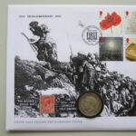 2014 Coin First Day Covers - Centenary Breakout of the First World War Silver Half Crown PNC Cover- UK FDC - Left